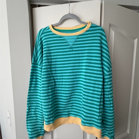Free people striped oversized top - Picture 4 of 5